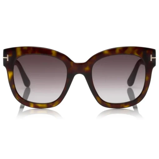 Tom Ford Eyewear Sunglasses & Eyewear-Tom Ford - Beatrix Sunglasses - Square Acetate Sunglasses - Havana - FT0613 - Sunglasses - - Avvenice