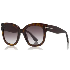 Tom Ford Eyewear Sunglasses & Eyewear-Tom Ford - Beatrix Sunglasses - Square Acetate Sunglasses - Havana - FT0613 - Sunglasses - - Avvenice