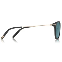 Tom Ford Eyewear Sunglasses & Eyewear-Tom Ford - Beau Sunglasses - Squared Acetate Sunglasses - Transparent Grey - FT0672 - Sunglasses - - Avvenice