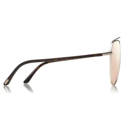 Tom Ford Eyewear Sunglasses & Eyewear-Tom Ford - Binx Sunglasses - Pilot Metal Sunglasses - Palladium - FT0681 - Sunglasses - - Avvenice