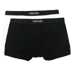 Tom Ford Swimwear-- Bi-Pack Boxer Brief - Black White - Exclusive Luxury Collection - Avvenice