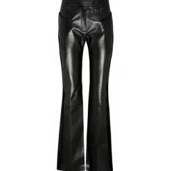 Tom Ford Trousers-- Black Calf Leather Flared Trousers - Exclusive Luxury Collection - Avvenice