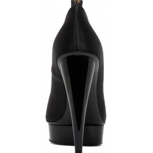 Tom Ford Shoes-- Black Calf Leather Platform Pumps - Exclusive Luxury Collection - Avvenice