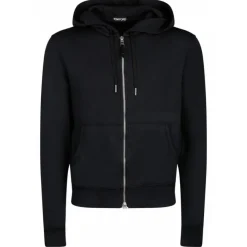 Tom Ford Sweatshirts-- Black Hoodie with Drawstrings - Exclusive Luxury Collection - Avvenice