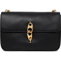 Tom Ford Bags-- Black Leather Chain Link Handle Tote Bag - Exclusive Luxury Collection - Avvenice