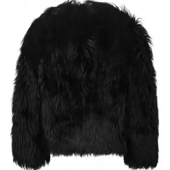 Tom Ford Jackets-- Black Shearling Fur Jacket - Exclusive Luxury Collection - Avvenice