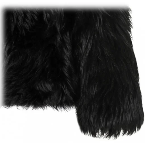 Tom Ford Jackets-- Black Shearling Fur Jacket - Exclusive Luxury Collection - Avvenice