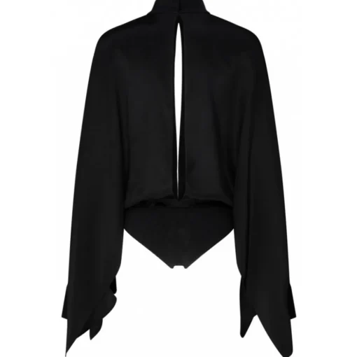 Tom Ford Shirts-- Black Silk Wide Sleeve Bodysuit - Exclusive Luxury Collection - Avvenice