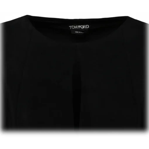 Tom Ford Dresses-- Black Stretch Midi Dress - Exclusive Luxury Collection - Avvenice