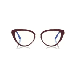 Tom Ford Eyewear Sunglasses & Eyewear-Tom Ford - Block Optical Glasses - Cat-Eye Metal Optical Glasses - Violet - FT5580-B - Optical Glasses - - Avvenice