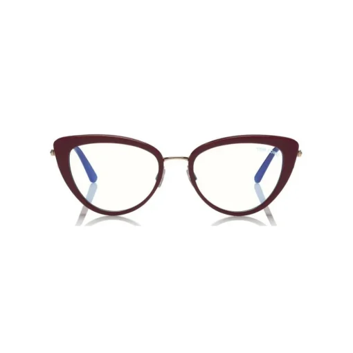 Tom Ford Eyewear Sunglasses & Eyewear-Tom Ford - Block Optical Glasses - Cat-Eye Metal Optical Glasses - Violet - FT5580-B - Optical Glasses - - Avvenice