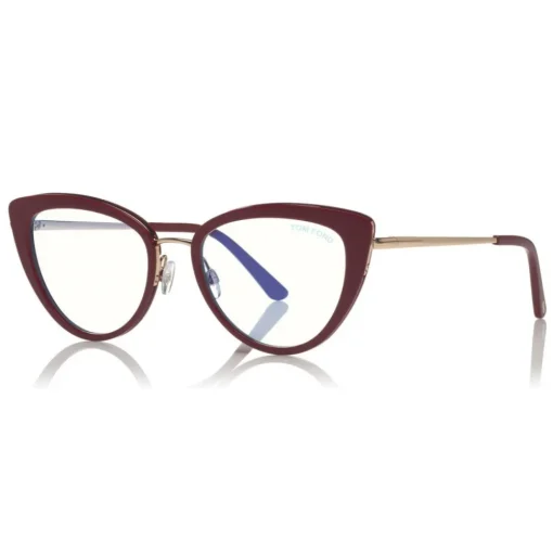 Tom Ford Eyewear Sunglasses & Eyewear-Tom Ford - Block Optical Glasses - Cat-Eye Metal Optical Glasses - Violet - FT5580-B - Optical Glasses - - Avvenice