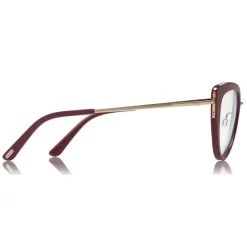Tom Ford Eyewear Sunglasses & Eyewear-Tom Ford - Block Optical Glasses - Cat-Eye Metal Optical Glasses - Violet - FT5580-B - Optical Glasses - - Avvenice