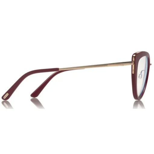 Tom Ford Eyewear Sunglasses & Eyewear-Tom Ford - Block Optical Glasses - Cat-Eye Metal Optical Glasses - Violet - FT5580-B - Optical Glasses - - Avvenice