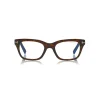 Tom Ford Eyewear Sunglasses & Eyewear-Tom Ford - Blue Block Optical Glasses - Square Optical Glasses - Dark Havana - FT5536-B - Optical Glasses - - Avvenice