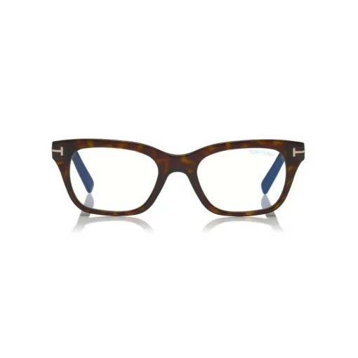 Tom Ford Eyewear Sunglasses & Eyewear-Tom Ford - Blue Block Optical Glasses - Square Optical Glasses - Dark Havana - FT5536-B - Optical Glasses - - Avvenice