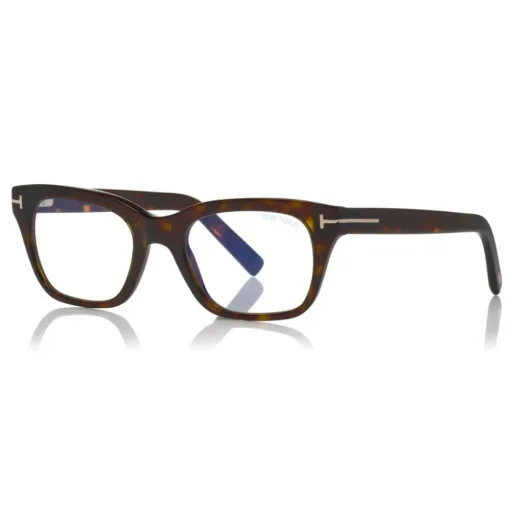 Tom Ford Eyewear Sunglasses & Eyewear-Tom Ford - Blue Block Optical Glasses - Square Optical Glasses - Dark Havana - FT5536-B - Optical Glasses - - Avvenice