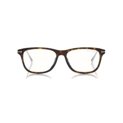 Tom Ford Eyewear Sunglasses & Eyewear-Tom Ford - Blue Block Optical Glasses - Square Optical Glasses - Dark Havana - FT5589-B - Optical Glasses - - Avvenice