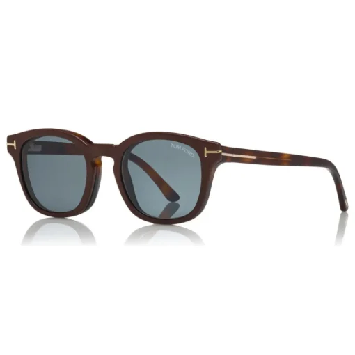Tom Ford Eyewear Sunglasses & Eyewear-Tom Ford - Blue Block Optical Glasses - Round Optical Glasses - Dark Havana Blue - FT5532-B - Optical Glasses - - Avvenice