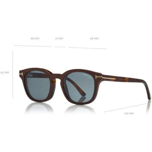 Tom Ford Eyewear Sunglasses & Eyewear-Tom Ford - Blue Block Optical Glasses - Round Optical Glasses - Dark Havana Blue - FT5532-B - Optical Glasses - - Avvenice