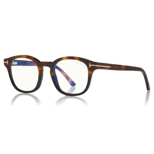Tom Ford Eyewear Sunglasses & Eyewear-Tom Ford - Blue Block Optical Glasses - Round Optical Glasses - Dark Havana Blue - FT5532-B - Optical Glasses - - Avvenice