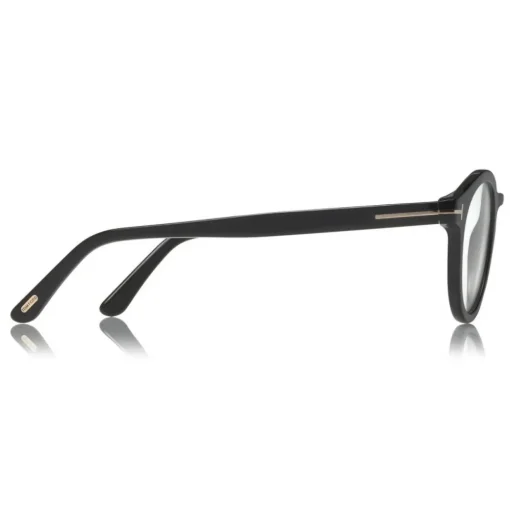 Tom Ford Eyewear Sunglasses & Eyewear-Tom Ford - Blue Block Optical Glasses - Round Acetate Optical Glasses - Black - FT5529-B - Optical Glasses - - Avvenice