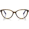Tom Ford Eyewear Sunglasses & Eyewear-Tom Ford - Blue Block Optical Glasses - Cat-Eye Optical Glasses - Dark Havana - FT5545-B - Optical Glasses - - Avvenice