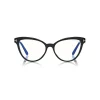 Tom Ford Eyewear Sunglasses & Eyewear-Tom Ford - Blue Block Optical Glasses - Cat-Eye Optical Glasses - Black - FT5639-B - Optical Glasses - - Avvenice