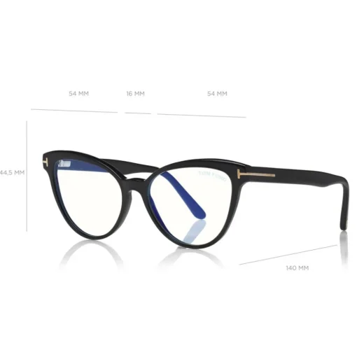 Tom Ford Eyewear Sunglasses & Eyewear-Tom Ford - Blue Block Optical Glasses - Cat-Eye Optical Glasses - Black - FT5639-B - Optical Glasses - - Avvenice