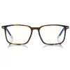 Tom Ford Eyewear Sunglasses & Eyewear-Tom Ford - Blue Block Optical Glasses - Square Optical Glasses - Dark Havana - FT5607-B - Optical Glasses - - Avvenice