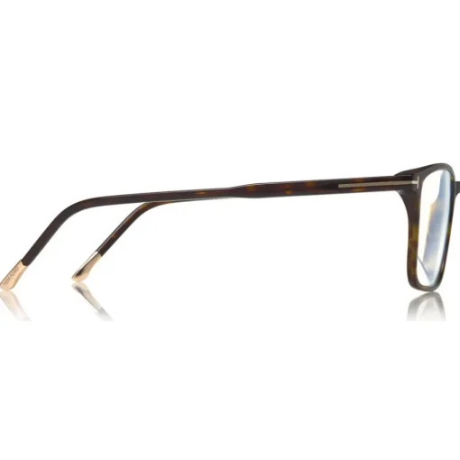 Tom Ford Eyewear Sunglasses & Eyewear-Tom Ford - Blue Block Optical Glasses - Square Optical Glasses - Dark Havana - FT5607-B - Optical Glasses - - Avvenice