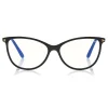 Tom Ford Eyewear Sunglasses & Eyewear-Tom Ford - Blue Block Optical Glasses - Round Acetate Optical Glasses - Black - FT5616-B - Optical Glasses - - Avvenice
