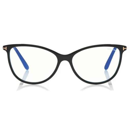 Tom Ford Eyewear Sunglasses & Eyewear-Tom Ford - Blue Block Optical Glasses - Round Acetate Optical Glasses - Black - FT5616-B - Optical Glasses - - Avvenice