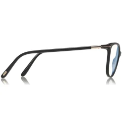 Tom Ford Eyewear Sunglasses & Eyewear-Tom Ford - Blue Block Optical Glasses - Round Acetate Optical Glasses - Black - FT5616-B - Optical Glasses - - Avvenice