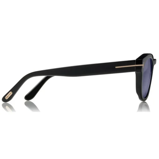 Tom Ford Eyewear Sunglasses & Eyewear-Tom Ford - Bryan Sunglasses - Round Acetate Sunglasses - Black - FT0590 - Sunglasses - - Avvenice