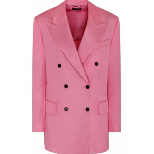 Tom Ford Jackets-- Bubblegum Pink Double Breasted Blazer - Exclusive Luxury Collection - Avvenice