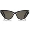 Tom Ford Eyewear Sunglasses & Eyewear-Tom Ford - Charlie Sunglasses - Cat-Eye Acetate Sunglasses - Black - FT0740 - Sunglasses - - Avvenice