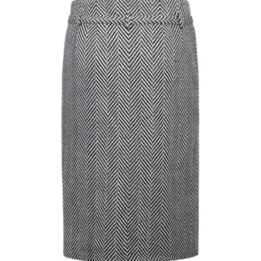Tom Ford Skirts-- Chevron Pattern Midi Pencil Skirt - Exclusive Luxury Collection - Avvenice