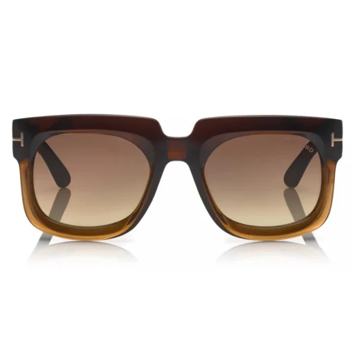 Tom Ford Eyewear Sunglasses & Eyewear-Tom Ford - Christian Sunglasses - Square Acetate Sunglasses - FT0729 - Brown - - Avvenice