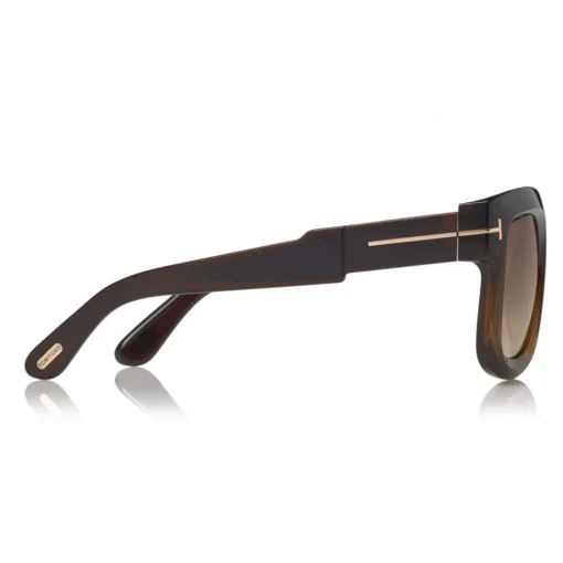 Tom Ford Eyewear Sunglasses & Eyewear-Tom Ford - Christian Sunglasses - Square Acetate Sunglasses - FT0729 - Brown - - Avvenice