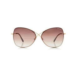 Tom Ford Eyewear Sunglasses & Eyewear-Tom Ford - Colette Butterfly Sunglasses - Butterfly Metal Sunglasses - Rose Gold - FT0250 - Sunglasses - - Avvenice