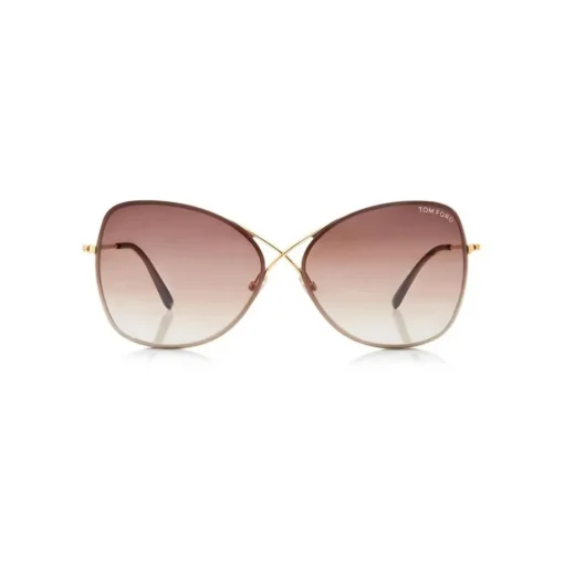 Tom Ford Eyewear Sunglasses & Eyewear-Tom Ford - Colette Butterfly Sunglasses - Butterfly Metal Sunglasses - Rose Gold - FT0250 - Sunglasses - - Avvenice