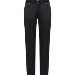 Tom Ford Trousers-- Cropped Silk Satin Trousers - Exclusive Luxury Collection - Avvenice