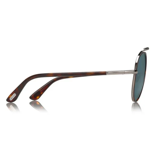 Tom Ford Eyewear Sunglasses & Eyewear-Tom Ford - Curtis Sunglasses - Pilot Shape Sunglasses - Red Havana - FT0748 - Sunglasses - - Avvenice
