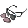 Tom Ford Eyewear Sunglasses & Eyewear-Tom Ford - Double Clip On Optical Glasses - Butterfly Optical Glasses - Black - FT5643-B - Optical Glasses - - Avvenice