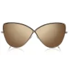 Tom Ford Eyewear Sunglasses & Eyewear-Tom Ford - Elise Sunglasses - Butterfly Acetate Sunglasses - FT0569 - Bronze - - Avvenice