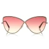 Tom Ford Eyewear Sunglasses & Eyewear-Tom Ford - Elise Sunglasses - Butterfly Acetate Sunglasses - FT0569 - Pink - - Avvenice