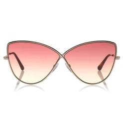 Tom Ford Eyewear Sunglasses & Eyewear-Tom Ford - Elise Sunglasses - Butterfly Acetate Sunglasses - FT0569 - Pink - - Avvenice