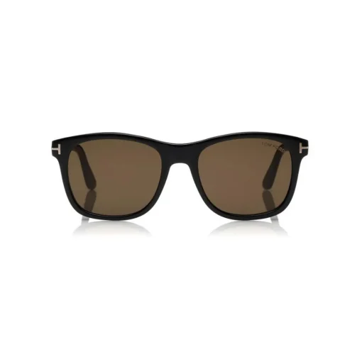 Tom Ford Eyewear Sunglasses & Eyewear-Tom Ford - Eric Sunglasses - Squared Acetate Sunglasses - Shiny Black - FT0595 - Sunglasses - - Avvenice