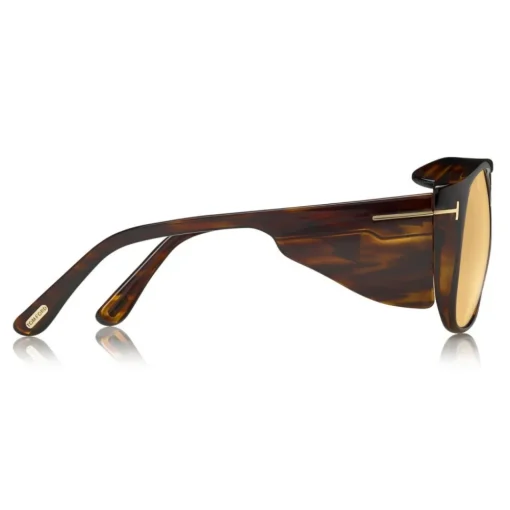 Tom Ford Eyewear Sunglasses & Eyewear-Tom Ford - Fender Sunglasses - Square Acetate Sunglasses - Brown - FT0799 - Sunglasses - - Avvenice